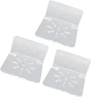 3 Pack Acrylic Floating Wall Shelves for Security Cameras, Baby Monitors, Speakers, Universal Small Clear Wall Shelf with Cable Clips, Small Floating Shelf, Window Plant