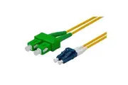 Dynamix FSM-SCALC-10 OS1 SC APC to LC Fibre Lead - 10m - Yellow 9 Micron -