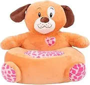 NSXAYIWE Plush Toddler Chairs, Soft Plush Pillow Kids Chair with Non Slip Bottom, Toddler Chairs Comfy Baby Sitting Chair for Baby Girls and Boys (Big Dog)