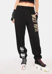 [NGOrder] Hello Kitty Black Graphic Joggers