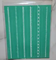 NEW BOHO BORDERS Chalk Couture Chalk Transfer Stencil Size B RETIRED