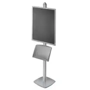 Azar Displays Sky Tower Display Kit with 22"W x 28"H Snap Frame and Steel...