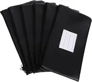 TOGEVAL 6pcs Money Bags with Zipper for Cash Storage and Document Organization for Travel Banks and Offices Small Wallet for and Receipts