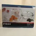 Vintage 1994 Corning Pyrex 4-Piece Clear Bakeware Set, New, Factory Sealed Box
