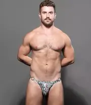 Andrew Christian Python Ring Brief Snake skin iridescent underwear X Large 163