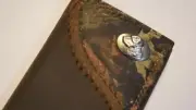 ZEP-PRO Labrador DOG LAB Fence Row Camo Trifold Leather Wallet TIN GIFT BOX