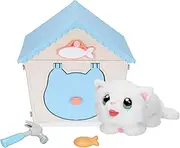 Little Live Pets My Kitty's Home Interactive Plush Toy Kitten and House, Surprise Reveal with 25+ Sounds and Reactions. Build Kitty's Home, Name Your Kitty and SURPRISE! Kitty Appears! Styles may vary