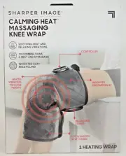 Calming Heat Knee Wrap Sharper Image Personal Electric Knee Heating Pad