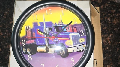 Big Rig Wall Clock , 10" NIB