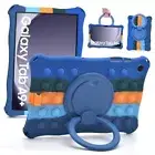 Silicone Case for Samsung Galaxy Tab A9 Plus 11 Inch 2023, Dazzling Dark Blue