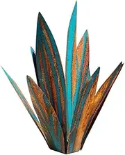 65cm DIY Metal Art Tequila Rustic Sculpture Garden Yard Sculpture Home Decor 9 Leaves