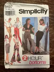Simplicity 8497 UNCUT Sewing Pattern, Misses' Skirt & Leggings, Size AA (XS-MD)