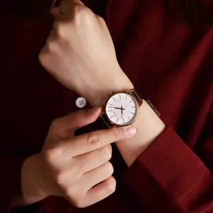Calvin Klein | 原廠平輸CK手錶- CK EVEN系列女錶-木質雅緻岩紋皮革腕錶K7B236G6