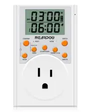 Timer Outlet, Multifunctional Infinite Cycle Programmable Plug-in Digital Tim...