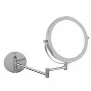 Anyvogue 8in Wall Mounted Smart LED Makeup Mirror Double Sided 3 Light Switch Touch Dimming Adjustable 10x Magnification USB Type