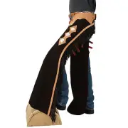 Tough1 Suede Leather Reining Show Chaps