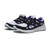 在飛比找Yahoo奇摩購物中心優惠-NIKE 慢跑鞋 FREE RUN 2 黑白紫 赤足 健身 