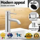 Cefito WELS Bathroom Taps Mixer Tap Basin Faucet Sink Laundry Solid Brass Silver