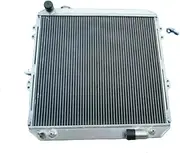 Aluminum Radiator，Compatible With Toyota HILUX LN106 LN111 Diesel 1988-1998 AT/MT Alloy 88 89