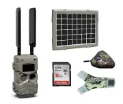 Cuddeback Bundle - LTC-3A Tracks Black Flash Camera, Sun and Shade Solar Bank