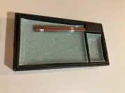 Sushi serving set, New In Box Includes Platter, Sauce Dish And Chop Sticks