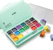 HIMI Gouache Paints Set, 18 Colors, 30G, Jelly Gouache Paint Set, Non Toxic Pain