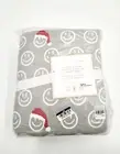 Pottery Barn Teen Smiley Santa Organic Flannel Sheet Set Full /Queen NEW