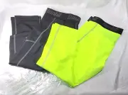 Runhit Men's 3/4 Workout Athletic Base Layer Compression Tights Pants - XL