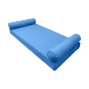 |SLIPCOVER ONLY|S5 Daybed Mattress Bolster Pillow Covers Pipe Trim Queen AD102