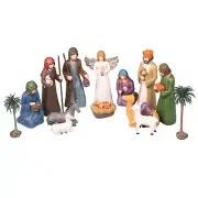 Nativity Set Indoor 6 inch Christmas Scene Statue Figurines Jesus Manger Crib...