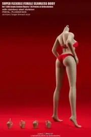 TBLeague 1/6 PLLB2020-S43A Suntan Female Body Phicen Action Figure W/Red Bikini