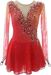 [Zagitova] Figure Skating Dress for Girls, Women's Dance Costume Ice Dance Dress Team Uniform Gymnastic Leotard