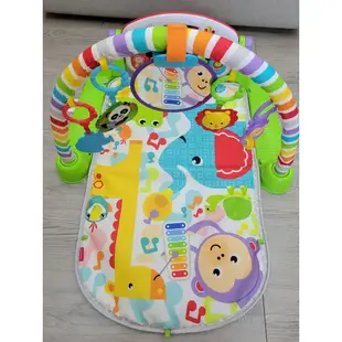 🎀MT玩具出租-可超商取貨🎀 美國 Fisher-Price 費雪可愛動物鋼琴健身器 踢踢琴 三合一健力架 台中玩具出租