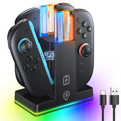 Charging Dock for Nintendo Switch 2 Joy Con (2025), Magnetic Controller Charger