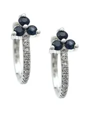 14K 0.26 ct. tw. Diamond & Sapphire Earrings
