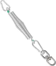 Mipcase 1Set Stainless Steel Hammock Spring Heavy Duty Spring Hook for Outdoor Hammock Hanging Easy Installation Low Noise Durable Stainless Steel Accessories for Swings