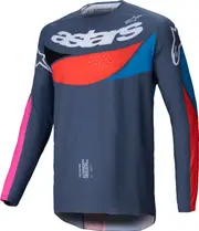 Alpinestars Techstar Dreem, jersey , color: Grey/Orange/Blue , size: XL