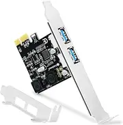 Feb Smart 2 Ports USB 3.0 Super Fast 5Gbps PCI Express (PCIe) Expansion Card for Windows XP7Vista88.110Desktop Computer-Build in Self-Powered Technology-No Need Additional Power Supply(FS-U2-Pro)