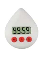DIGITAL KITCHEN TIMER Three Color Waterproof Energy Saver Drop Shape Black Timer