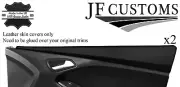 BLACK STITCH 2X FRONT DOOR CAPPINGS COVERS FOR FORD FOCUS MK3 11-14 5DR JF1 (for: Ford)