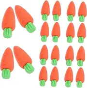 HOUDERCO 100pcs Cute Carrot Erasers Bulk for Fun Classroom Mini Erasers Portable Lightweight Carrot Shaped Stationery for Daily Use and School Rewards