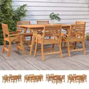 Outdoor Dining Set Garden Dining Table and Chairs Solid Wood Acacia vidaXL