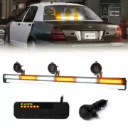 Xprite 35" Traffic Advisor COB LED Strobe Light Bar Rear Window W/ Control Box