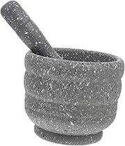 iplusmile 1Set Ergonomic Manual Garlic Press Kitchen Gadget with Pestle Muddler for Easy Garlic Grinding and Mashing Comfortable Design Simple to Clean for Home Cooking