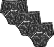 Caihoyu Little Boys Potty Training Underwear Pants Leakproof Nighttime Potty Training Pants Potty Training Underwear Briefs for Kids 2T Dinosaurs Skeletons