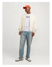 [Jack & Jones] Jjecaleb Varsity Short Sleeve Tee in White