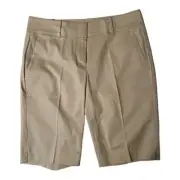 Ann Taylor Womens Size 2 Boardwalk Devin Fit Khaki Shorts NWT