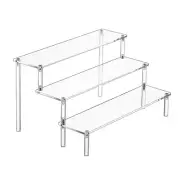 Acrylic Storage Rack for Perfumes Jewelry and Collectibles Detachable Design
