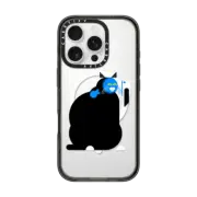 iPhone 16 Pro Impact Case MagSafe Compatible Simple Cat - 06Black