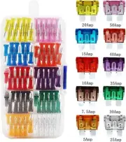 231pcs MINI Blade Fuse Assortment Auto Car Motorcycle SUV FUSES Kit APM ATM UTV
